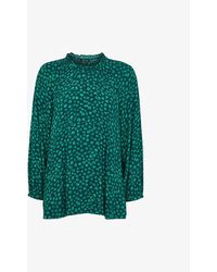Whistles - Lucy Lava Spot-print Woven Top - Lyst