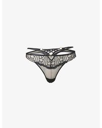 Aubade - L'indomptable Sheer Stretch-lace Thong - Lyst