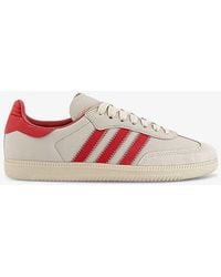 adidas - Glory Red Alumi X Humanrace Samba Leather Low-top Trainers - Lyst