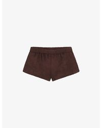 Skims - Terry Cover-Ups Foldover Cotton Shorts - Lyst
