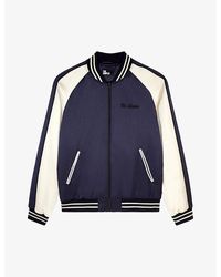 The Kooples - Vy Logo Text-embroidered Woven Bomber Jacket - Lyst