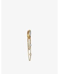 Kismet by Milka - Marena Moonlit 0.19Ct Diamond Drop Huggie - Lyst