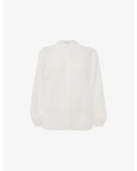 Whistles - Relaxed-Fit Textured Woven Shirt - Lyst