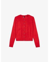 The Kooples - Round-Neck Button-Down Cashmere Cardigan - Lyst