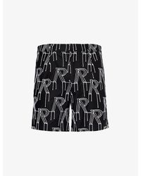 Represent - Brand-embroidered Mid-rise Cotton Shorts X - Lyst