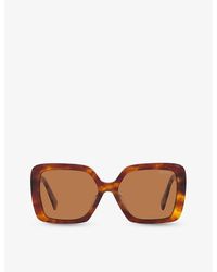 Miu Miu - Ps 55ys Square-frame Acetate Sunglasses - Lyst
