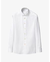 Eton - Signature Geometric-Print Slim-Fit Cotton Shirt - Lyst