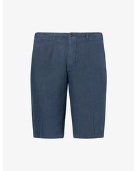 Corneliani - Knee-Length Linen Shorts - Lyst
