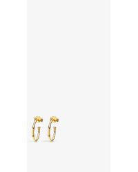 Missoma - Small Molten 18ct Yellow -plated Vermeil Sterling Silver Hoop Earrings - Lyst