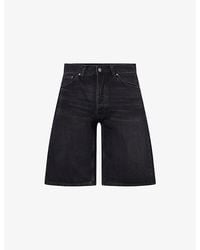Nudie Jeans - Zeb Mid-Rise Cotton Denim Shorts - Lyst