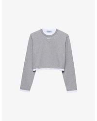 Prada - Cotton Jersey Layered-Effect T-Shirt - Lyst