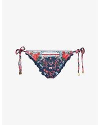 Agua Bendita - Alegria Ruched Cherish Bikini Bottoms - Lyst
