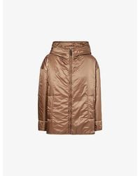 Max Mara - Hooded Water-Repellent Canvas Jacket - Lyst
