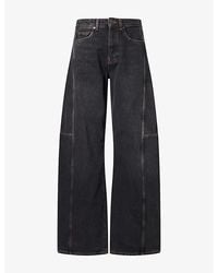 ME+EM - Relaxed-Fit Tapered-Leg Denim Jeans - Lyst