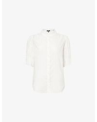 Rag & Bone - Dakota Puff-Sleeve Cotton Shirt - Lyst