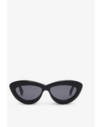 Loewe - G736270x14 Cat-eye Logo-embellished Acetate Sunglasses - Lyst