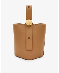 Loewe - Pebble Mini Leather Bucket Bag - Lyst