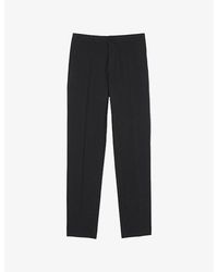 Sandro - High-Rise Stretch-Jersey Trousers - Lyst
