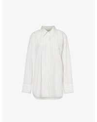 Citizens of Humanity - Striped Patch-pocket Oversized Cotton Shirt - Lyst