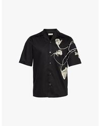 Alexander McQueen - Floral-embroidered Cotton Shirt - Lyst