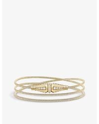 Boucheron - Jack De Triple 18Ct- And 1.04Ct Round Diamond Bracelet - Lyst