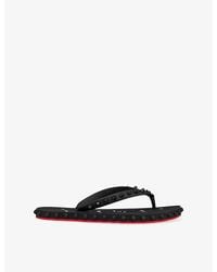Christian Louboutin - Super Loubi Rubber Flip-Flops - Lyst