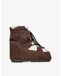 Moon Boot - Icon Low Archive 1985 Cowhide Leather Snow Boots - Lyst