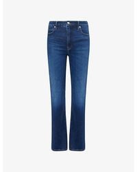 GOOD AMERICAN - Good True Straight-Leg Stretch-Denim Blend Jeans - Lyst