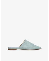 Aeyde - Rega Round-Toe Suede Mules - Lyst