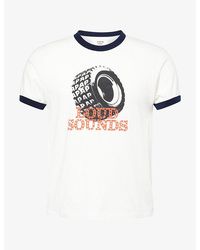 Austin Post - Ringer Loud Sounds Cotton T-Shirt - Lyst