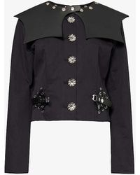 Chopova Lowena - Invert Sailor-collar Cotton Jacket - Lyst