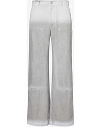 1017 ALYX 9SM - Faded-wash Relaxed-fit Cotton-canvas Trousers - Lyst