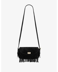 Sandro - Mini Mambo Suede Cross-Body Bag - Lyst