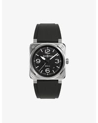 Bell & Ross - Unisex Br03a-bl-st/srb Aviation Stainless-steel Automatic Watch - Lyst