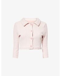 Devon Windsor - Brielle Cropped Woven Jacket - Lyst