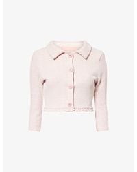 Devon Windsor - Brielle Cropped Woven Jacket - Lyst