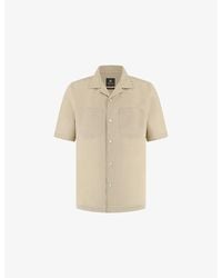 BOGGI - Camp-Collar Regular-Fit Linen Shirt - Lyst