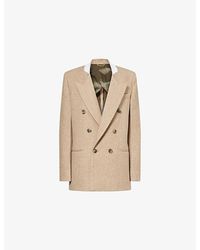 Victoria Beckham - Beatrice Double-Breasted Wool-Blend Jacket - Lyst