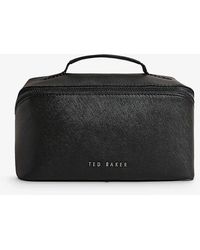Ted Baker - Hanss Brand-plaque Leather Washbag - Lyst
