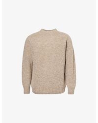 Sunspel - Shetland Brushed Relaxed-Fit Wool Jumper - Lyst