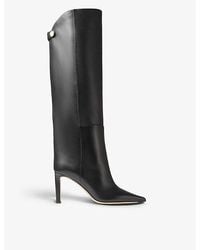 Jimmy Choo - Alizze 85 Leather Knee-High Boots - Lyst