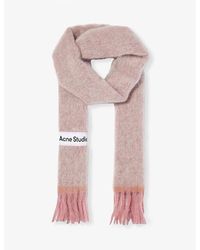 Acne Studios - Vally Brand-patch Wool-blend Scarf - Lyst