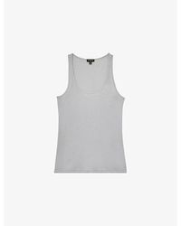 Reiss - X Atelier Branden Scoop-Neck Woven Vest Top - Lyst