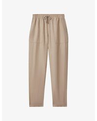 Reiss - Romie Relaxed-fit High-rise Stretch-woven Trousers - Lyst