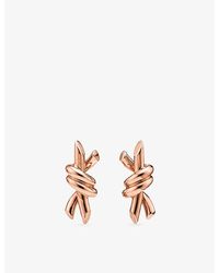 Tiffany & Co. - Tiffany Knot Small 18Ct Rose- Earrings - Lyst