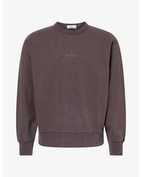 Stone Island - Camo Compass Cotton Fleece Sweatshirt - Lyst