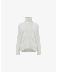 eem - Ribbed High-Neck Knitted Jumper - Lyst