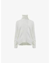 eem - Ribbed High-Neck Knitted Jumper - Lyst