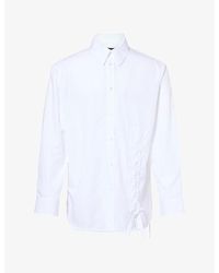 Simone Rocha - Lace-Up Hem Cotton Shirt - Lyst