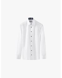 Eton - Paisley-Interior Slim-Fit Signature Cotton-Twill Shirt - Lyst